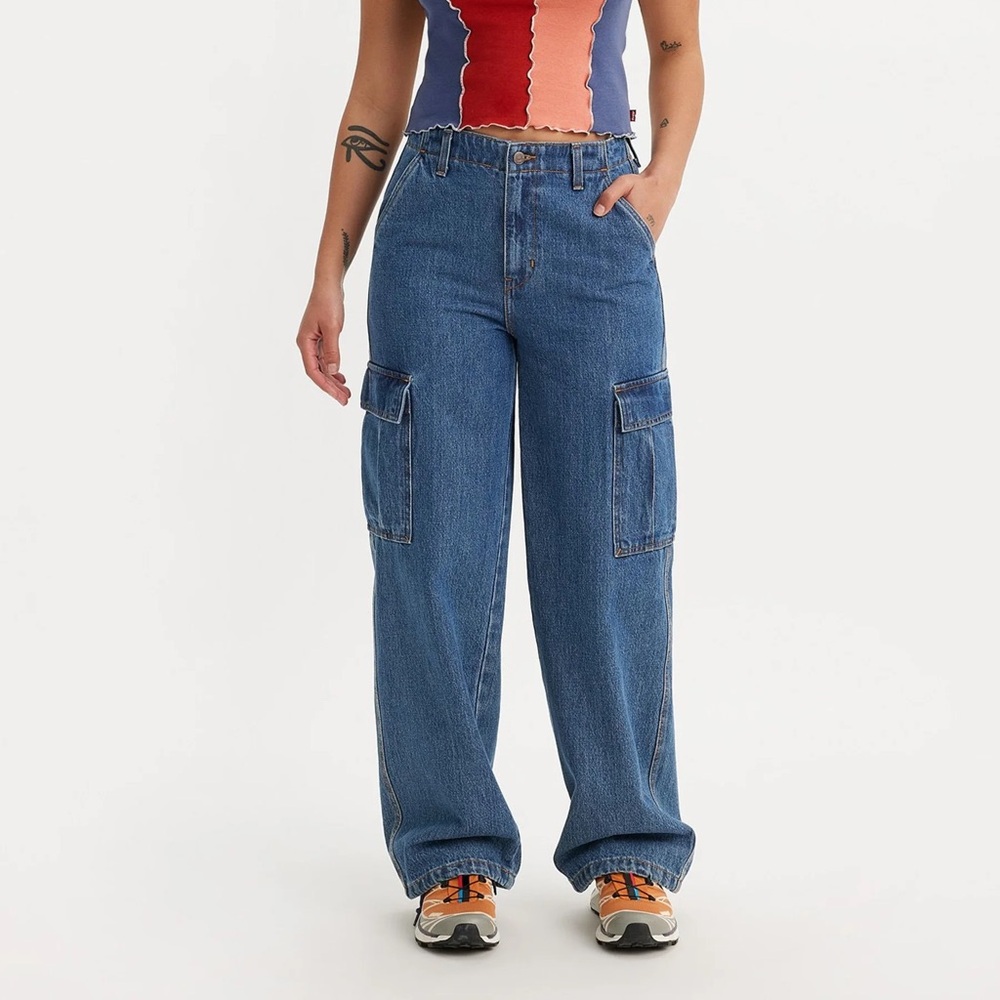 Levi's Blue Flare & Wide Leg Jeans